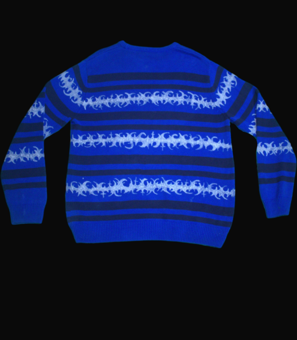 Custom Striped Blue Blart Sweater
