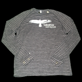 Custom Grey Striped Raw Long sleeve
