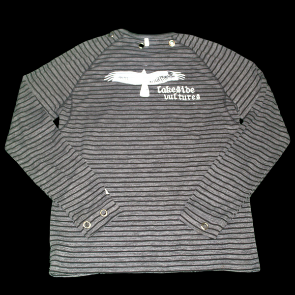 Custom Grey Striped Raw Long sleeve