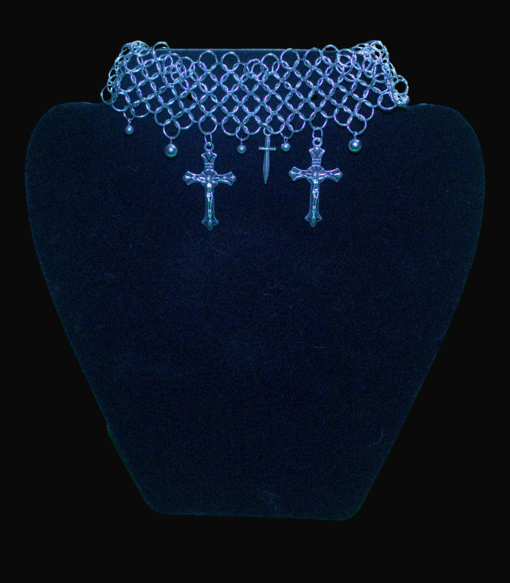 Joan of Arc chainmail cuff