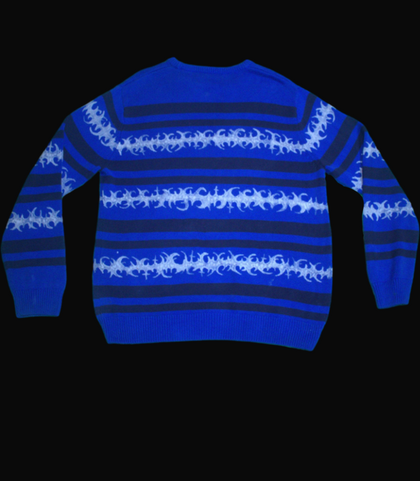 Custom Striped Blue Blart Sweater