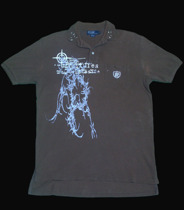 custom Brown short sleeve Polo T